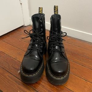 Doc Marten platform boots with wonder balsam included!